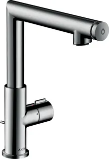 Hansgrohe Waschtischmischer 220 Axor Uno Select Schwenkauslauf chrom – Bild 3
