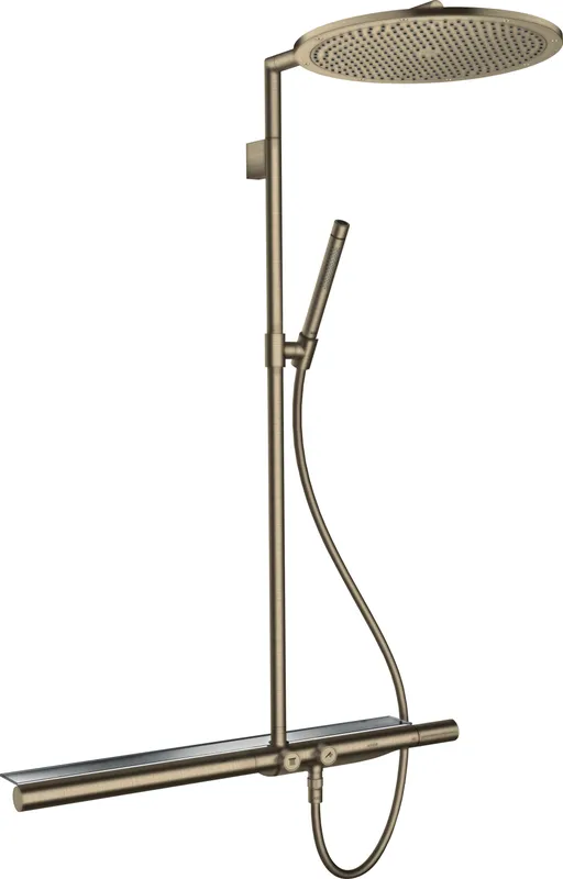Hansgrohe Showerpipe 800 Axor brushed nickel