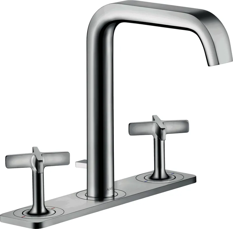 Hansgrohe 3-Loch Waschtischarmatur Axor Citterio E Standmodell chrom mit Platte