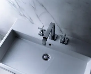 Hansgrohe 3-Loch Waschtischarmatur Axor Citterio E Standmodell chrom – Bild 2
