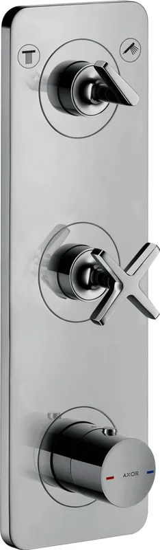 Hansgrohe Thermostatmodul Unterputz Axor Citterio E Fertigset 2 Verbraucher chrom