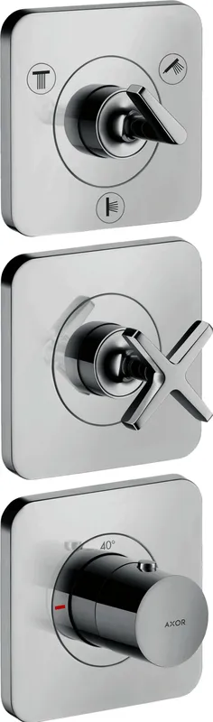 Hansgrohe Thermostatmodul Unterputz Axor Citterio E Fertigset 3 Verbraucher chrom
