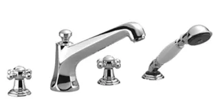 Dornbracht Wannen-Vierlochbatt. f.W.-randmont. MADISON 27502360 Messing (23kt Gold) – Bild 2