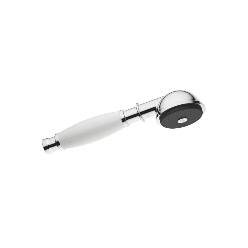 Dornbracht Metall-Handbrause mit Porzellangriff (weiß) MADISON 28002970 Chrom