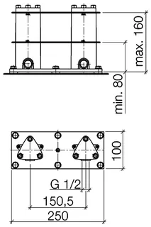 Dornbracht UP-Bodenbefestigung SERIENNEUTRAL 35944970 – Bild 3