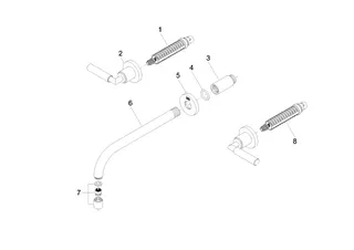 Dornbracht Waschtisch-Wandbatterie ohne Ablaufgarnitur TARA 36717882 Chrom – Bild 4