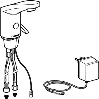 Geberit HyTronic185 Waschtisch-Armatur (IR/Netz) mit Mischhebel 116.155.21.1 chrom – Bild 3