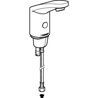Geberit HyTronic185 Waschtisch-Armatur (IR/Batt) Kalt-/Mischwasser 116.235.21.1 chrom – Bild 3