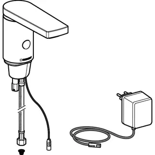 Geberit HyTronic186 Waschtisch-Armatur (IR/Netz) Kalt-/Mischwasser 116.136.21.1 chrom – Bild 3