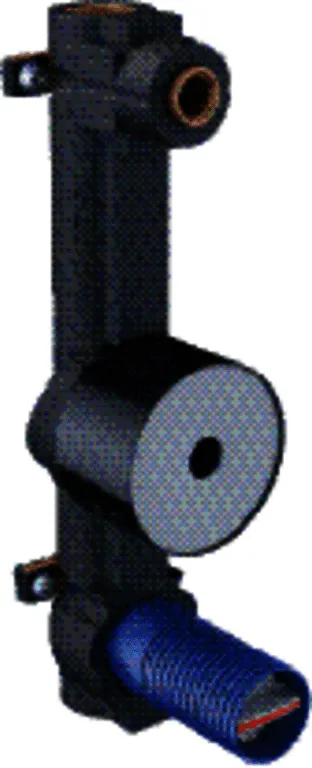 Geberit Wasserzählerstrecke mit UP-Kugelhahn und Anschluss-T-Stück, 3/4"