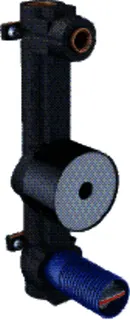 Geberit Wasserzählerstrecke mit UP-Kugelhahn und Anschluss-T-Stück, 3/4"