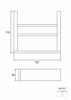 Steinberg Seifenhalter mit Glas 460 2201, chrom – Bild 2