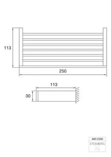 Steinberg Ablagekorb 460 2300, chrom – Bild 2