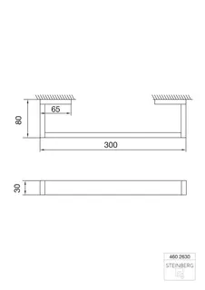 Steinberg Wannengriff 300 mm 460 2630, chrom – Bild 2