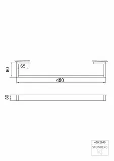 Steinberg Badetuchhalter 450 mm 460 2645, chrom – Bild 2