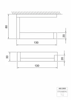 Steinberg Papierhalter 460 2800, chrom – Bild 2