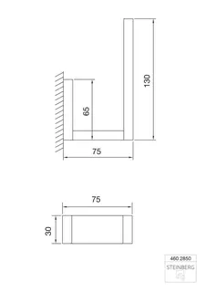Steinberg Reservepapierhalter 460 2850, chrom – Bild 2