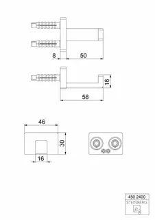Steinberg Handtuchhaken 450 2400, chrom – Bild 2
