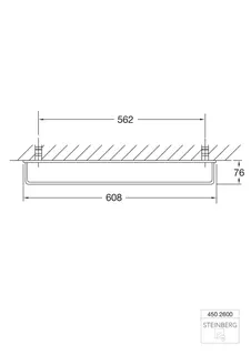 Steinberg Badetuchhalter 562 mm 450 2600, chrom – Bild 2