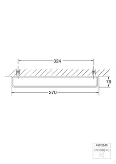 Steinberg Badetuchhalter 324 mm 450 2640, chrom – Bild 2