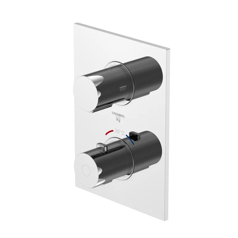 Steinberg UP-Brausethermostat Serie 120 m.2-Wege-Umst.,Fertigset, 120 4133 1 vc