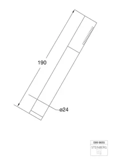 Steinberg Metall-Stabhandbrause 099 9655, chrom – Bild 2