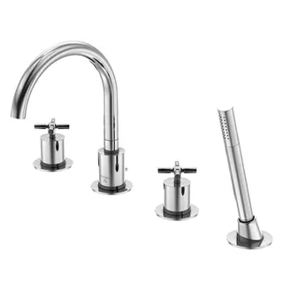 Steinberg 4-Loch Wannenrand-Armatur 250 2400, chrom