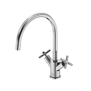 Steinberg Spültisch-Zweigriffarmatur 250 1400, chrom