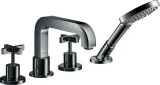 Hansgrohe 4-Loch Wannenarmatur Axor Citterio F-Set f.Fliesenrand mit Kreuzgriff chrom