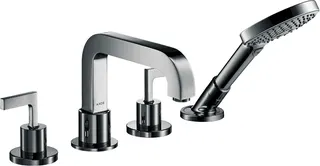 Hansgrohe 4-Loch Wannenarmatur Axor Citterio F-Set f.Fliesenrand chrom mit Hebelgriff