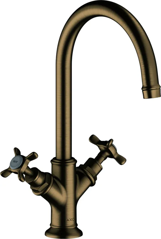 Hansgrohe Zweigriff Waschtischarmatur Axor Montreux o.Ablaufgarnitur brushed nickel