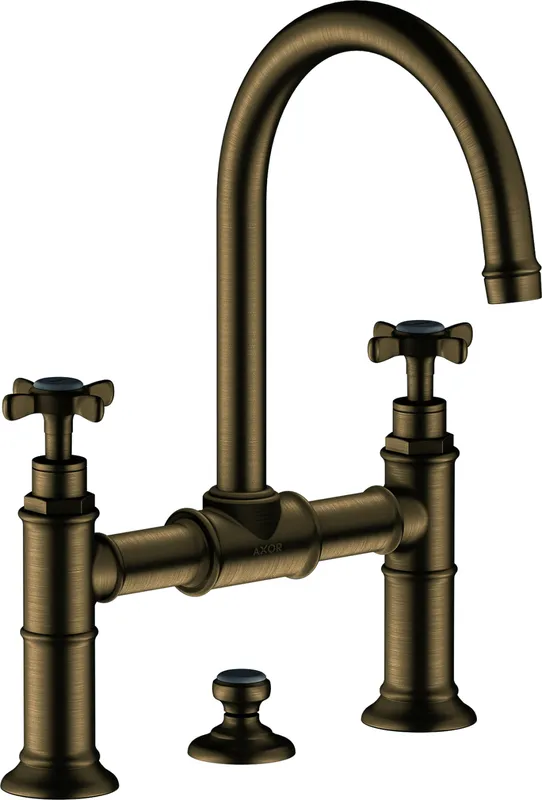 Hansgrohe Zweigriff Waschtischarmatur 220 Axor Montreux Brücke brushed nickel
