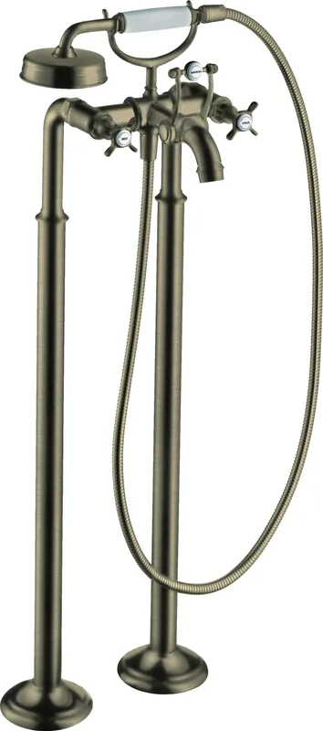Hansgrohe Zweigriff Wannenarmatur Axor Montreux Fertigset BN zur Bodenmontage