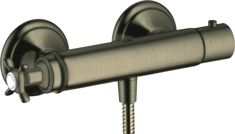 Hansgrohe Thermostatmischer Aufputz Axor Montreux brushed nickel für Brause