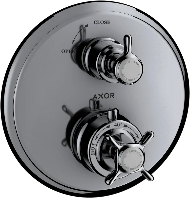 Hansgrohe Thermostat Unterputz Axor Montreux F-Set chrom mit Absperrventil