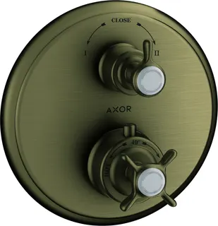 Hansgrohe Thermostat UP Axor Montreux F-Set brushed nickel m.Absperr-u.Umstellventil