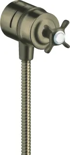 Hansgrohe Wandabsperrventil Axor Montreux Fixfit Stop m.Kreuzgriff brushed nickel
