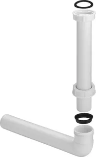 Viega Ablaufbogen 90 Grad 5632.2 in G1 1/4 x 32mm Kunststoff weiss – Bild 2