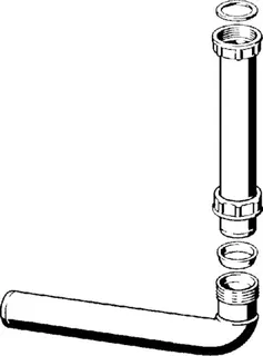 Viega Ablaufbogen 90 Grad 5632.2 in G1 1/4 x 32mm Kunststoff weiss – Bild 3