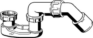 Viega Geruchverschluss 6887.45 in G1 1/2 x DN40/50 Kunststoff weiss – Bild 3
