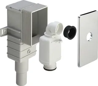 Viega Geruchverschluss 5633.3 in G1 1/4 x DN40/50 Kunststoff verchromt
