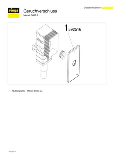 Viega Geruchverschluss 5633.3 in G1 1/4 x DN40/50 Kunststoff verchromt – Bild 4