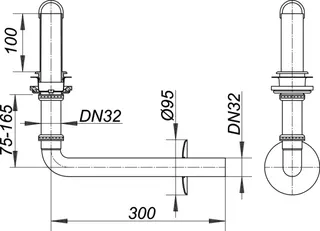 Anschluss-Bogen 320 PC CR, 1 1/4" x DN 32 – Bild 4