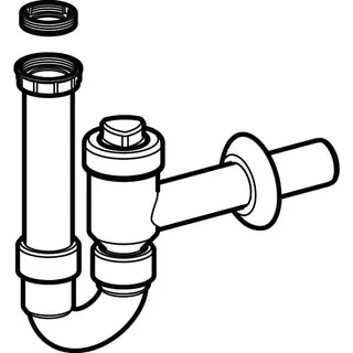 Geberit Geruchverschluss weiß absperrbar 11/2"x50mm, 152.861.11.1 – Bild 3