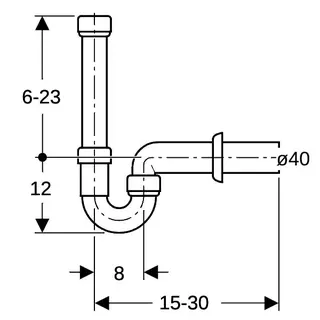 Geberit Waschmaschinenablauf 40 mm Nr.152.704.11.1 – Bild 4
