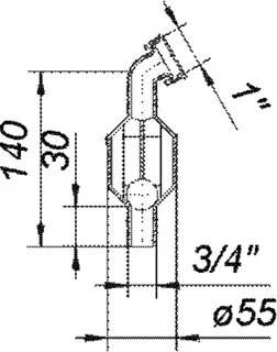 Rückfluss-Sicherung RS 3 mit Schlauchtülle, 1" – Bild 4