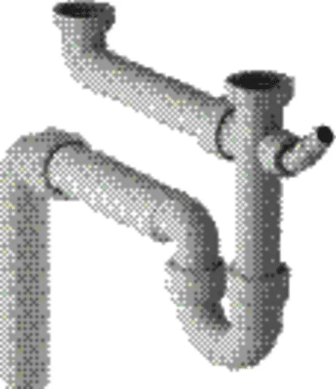 Geberit Spültisch-Ablauf für 2 Becken 11/2"x50mm 152.553.11.1