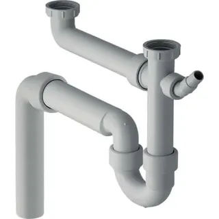 Geberit Spültisch-Ablauf für 2 Becken 11/2"x50mm 152.553.11.1 – Bild 2