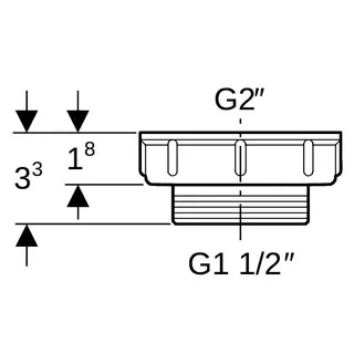Geberit Reduzierring 2"IG x 11/2"AG 213.906.11.1 – Bild 4