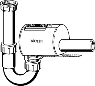 Viega Röhrengeruchverschluss Sperrfix, 4995.1 in G1 1/2 x 50x170mm Kunststoff – Bild 3